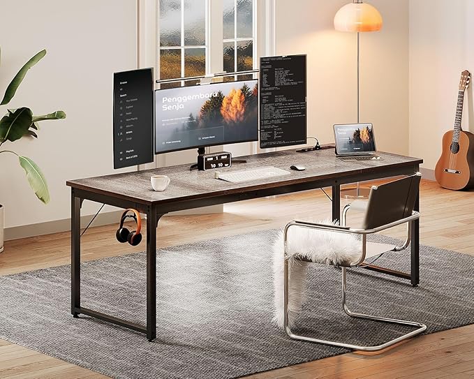 Coleshome 71 x 24 Inch Computer Desk - Image 8