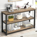 FOLUBAN Modern Sofa Table for Entryway, 3 Tier Narrow Console Table for Living by FOLUBAN