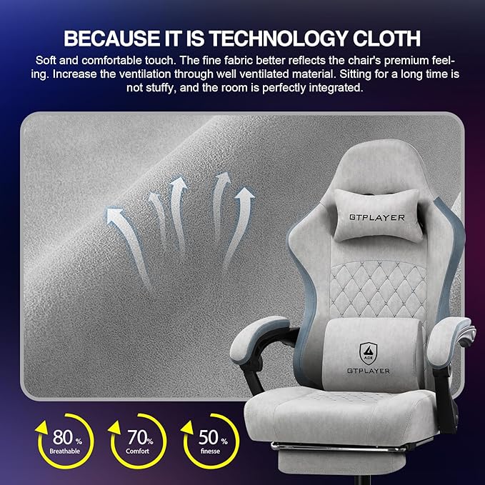 GTPLAYER Gaming Chair, Computer Office Chair - Image 7