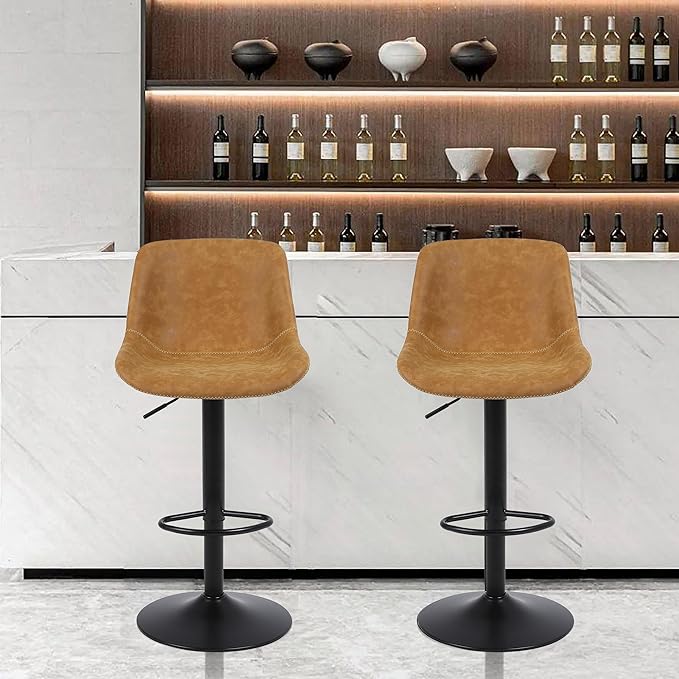 Bar Stools, Swivel Counter Height Barstools - Image 2