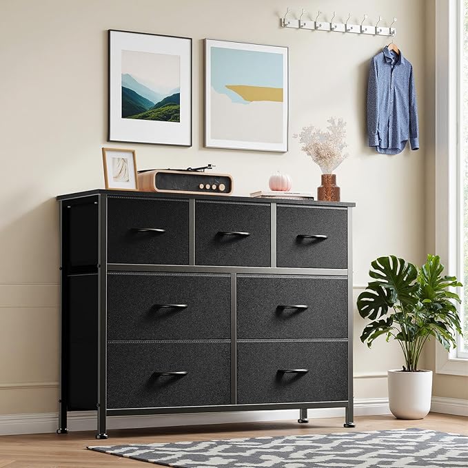 DUMOS Dresser for Bedroom, Chest of Drawers, Closet Storage - Image 4