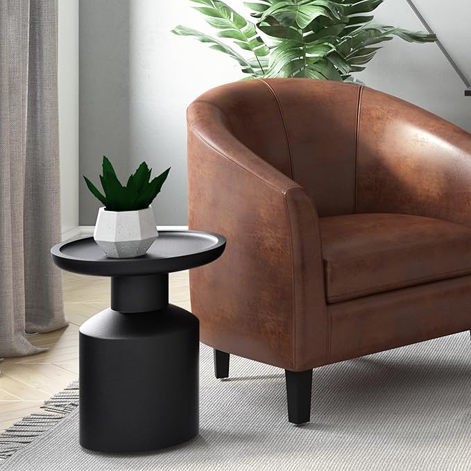 SIMPLIHOME Haynes 16-inch Wide Solid Mango End Table in Black, Handcrafted - Image 2