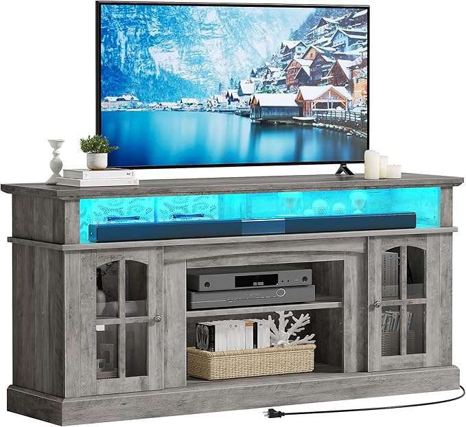 YITAHOME LED Farmhouse TV Stand - Image 7