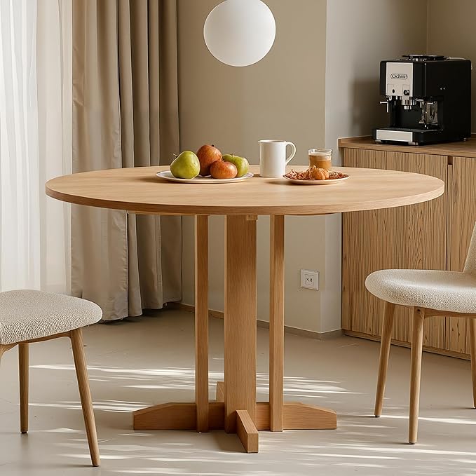 Acanva 47" Small Round Dining Table by acanva