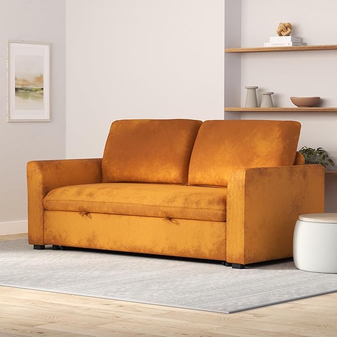 Queen Size Convertible Loveseat Sofabed 3 in 1 Convertible Sleeper Sofa Bed - Image 2
