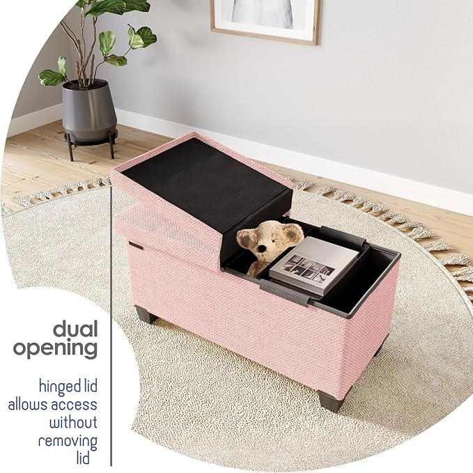 STORAGEBUD Storage Ottoman Bench - Image 9