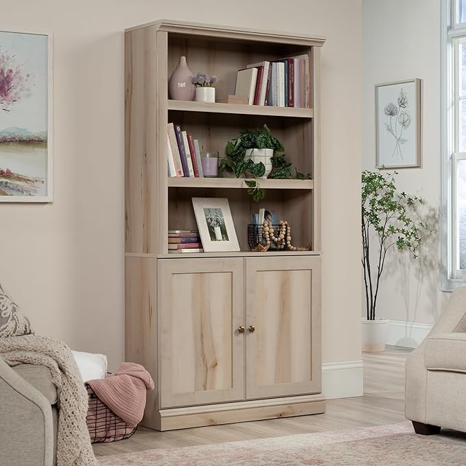 Sauder Miscellaneous Storage Library, Pacific Maple Finish - Image 2