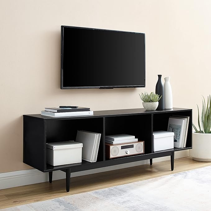 Crosley Furniture Liam Large Vinyl Record Storage TV Stand and Entertainment - Image 8