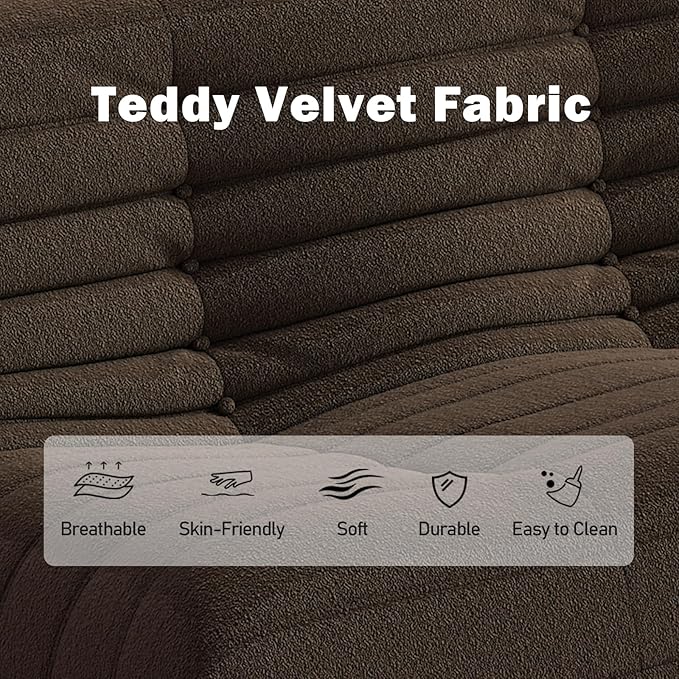 Bean Bag Chair, Loveseat Fireside Chair Bean Bag Sofa Large Bean Bag Chair - Image 6
