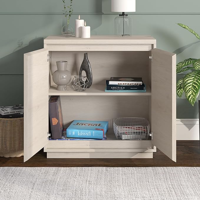 Henn&Hart Presque Accent Cabinet, Alder White - Image 7