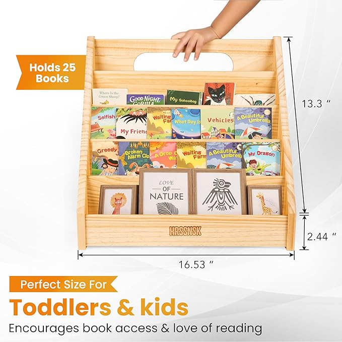Baby Bookshelf for Toddlers Ages 1-3 - Image 2