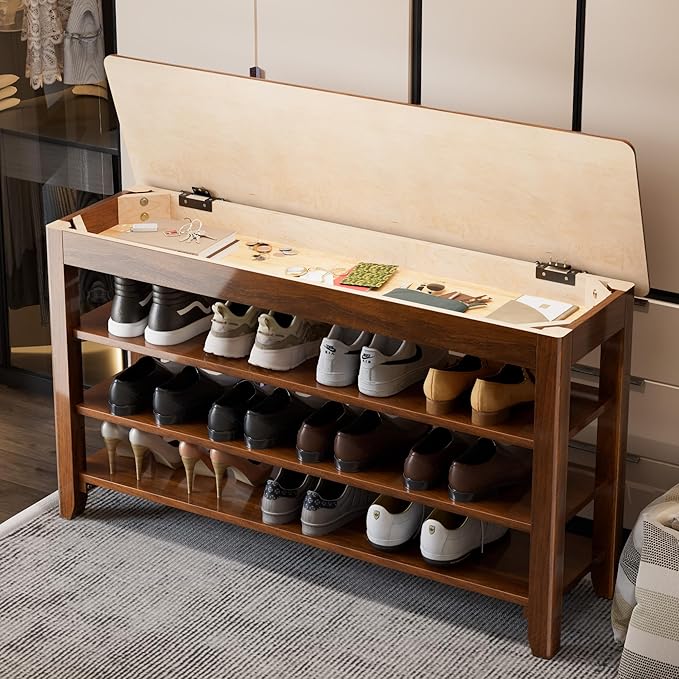 Shoe Storage Bench for Entryway - Image 2
