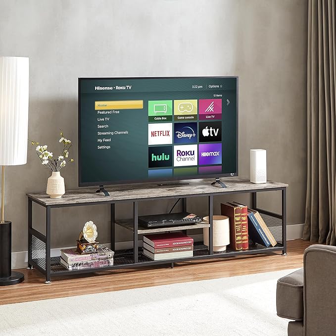 VECELO TV Stand with Power Outlets - Image 5