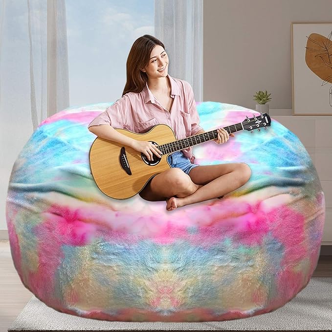 BCU 7FT Big Bean Bag for Adults Kids Without Filling Oversized Bean Bag Chair by BCU