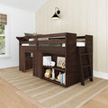 Max & Lily Modern Farmhouse Twin Low Loft Bed by MaxLily