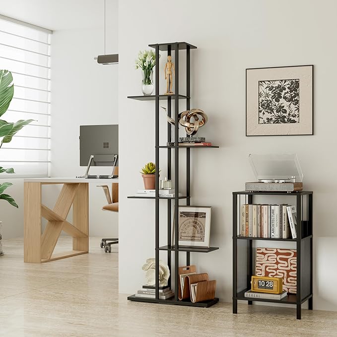 Bookshelf，Small Bookcase for Small Space，6-Tier Bookshelf for Living Room - Image 4