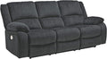 Signature Design by Ashley Draycoll Contemporary Power Reclining Sofa, Dark Gray by SignatureDesignbyAshley