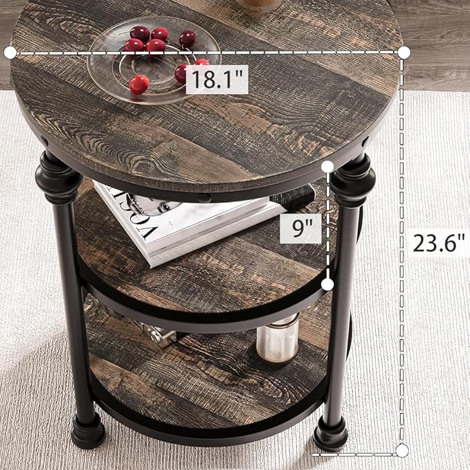GarveeHome Round End Table - Image 2