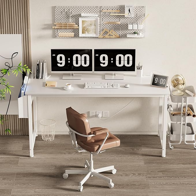 Lufeiya White Computer Desk - Image 2