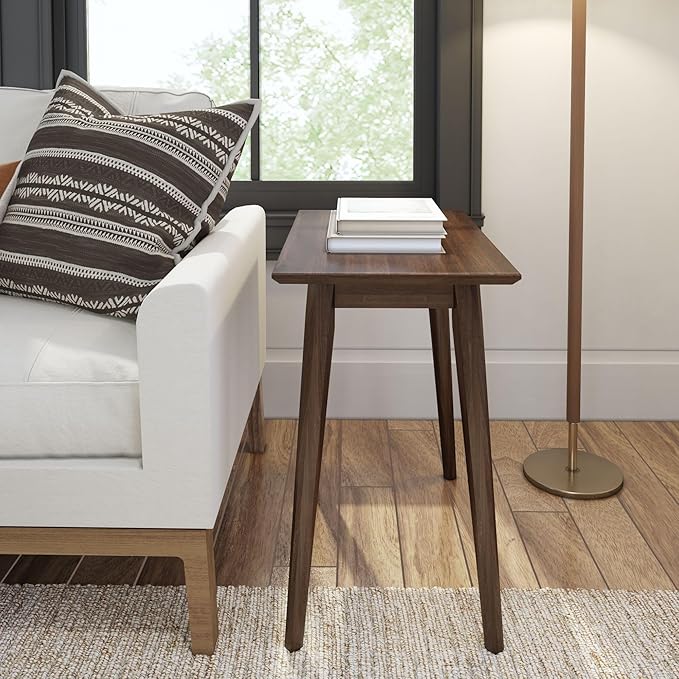 Plank+Beam Mid Century Modern Rectangular Side Table, End Table - Image 3