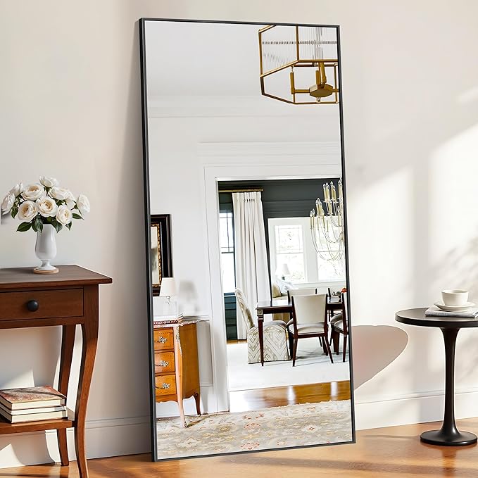 KOCUUY Black Bathroom Mirrors for Wall, 72x36 Large Rectangle Mirrors for - Image 4