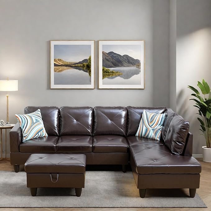 L Shaped Sectional Couches, Modern Modular Sectional Sofa by FONTOI