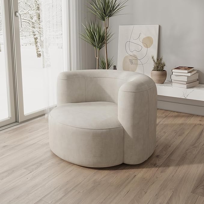 Acanva Luxury Modern Tight Curved Back Velvet Sofa, Minimalist Style Comfy Couch - Image 8