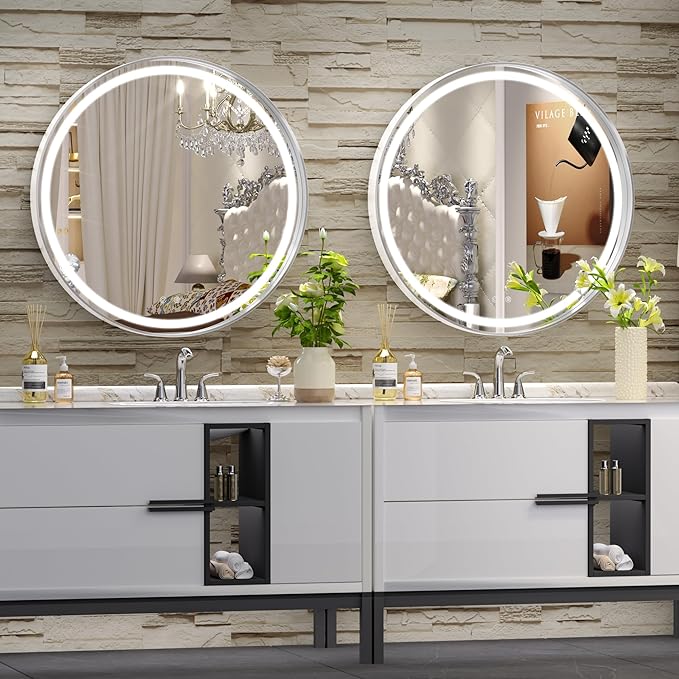 Hasipu 24 Round LED Mirror for Bathroom - Image 3
