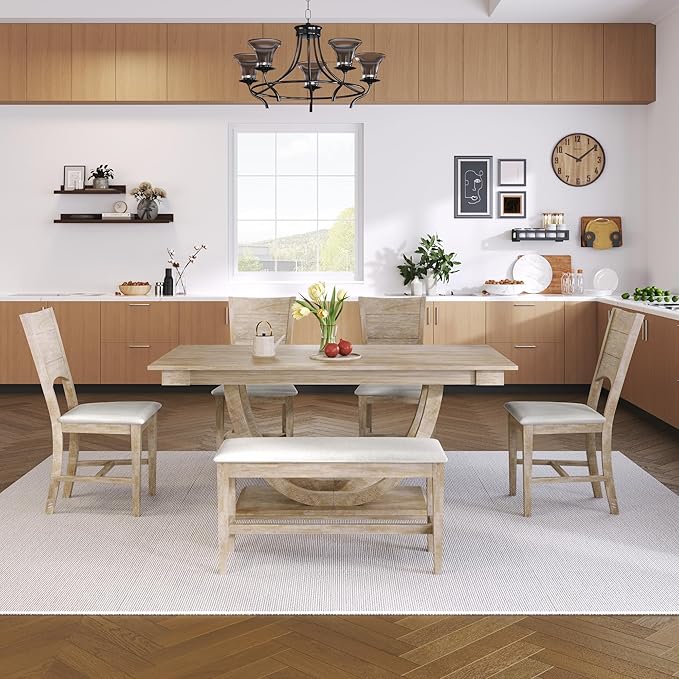 Ball & Cast 6 Piece Dining Table Set - Image 4