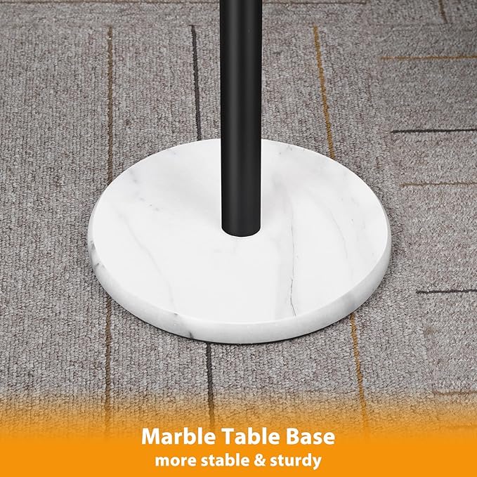 smusei Small Side Table for Small Spaces Round Bar Table - Image 4