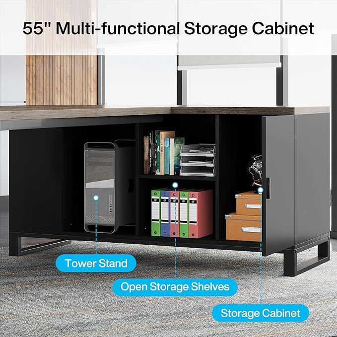 Tribesigns 70.8" Executive Desk - Image 6