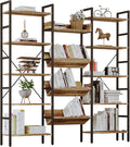 IRONCK Bookshelves and Bookcases 5 Tiers, Triple Wide Industrial Bookshelf by IRONCK