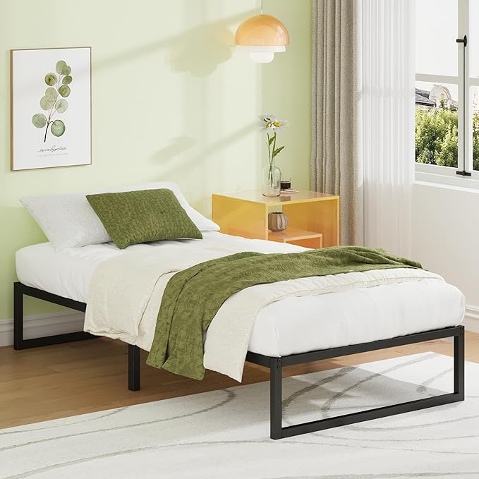 EMODA 12 Inch Twin Bed Frames No Box Spring Needed, Heavy Duty Metal Twin - Image 7
