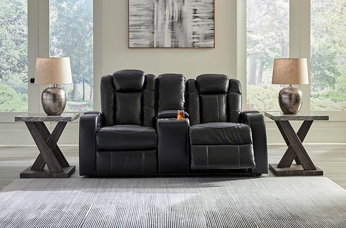 Signature Design by Ashley Caveman Den Modern Faux Leather Power Reclining - Image 7
