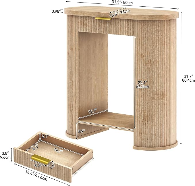 YITAHOME 31.5" Farmhouse Console Table - Image 2