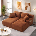 Oversized Sectional Double Chaise Lounge, Compressed Boneless Lounge Chaise by Outdoorchairs