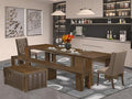 X02FO-2C8-18 - 6 Pieces Dining Table Set includes an Extendable Rectangle by LuxebyEastWestFurniture