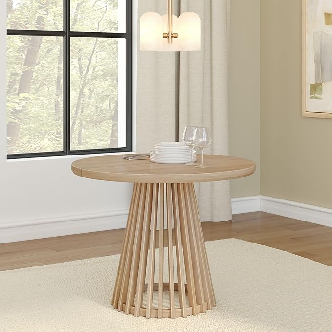 Plank+Beam Lido Round Dining Table, Minimalist Kitchen Table - Image 3