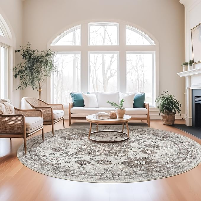 zesthome Washable Round Area Rugs - Image 3