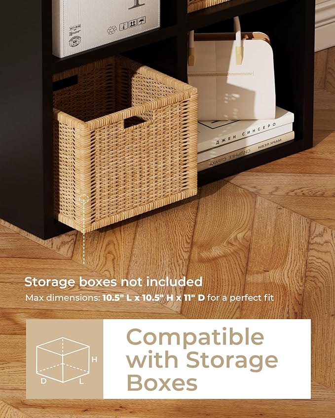 GTPLAYER 8-Cube Storage Organizer, Fits 11" Bins, Vertical or Horizontal Use - Image 3