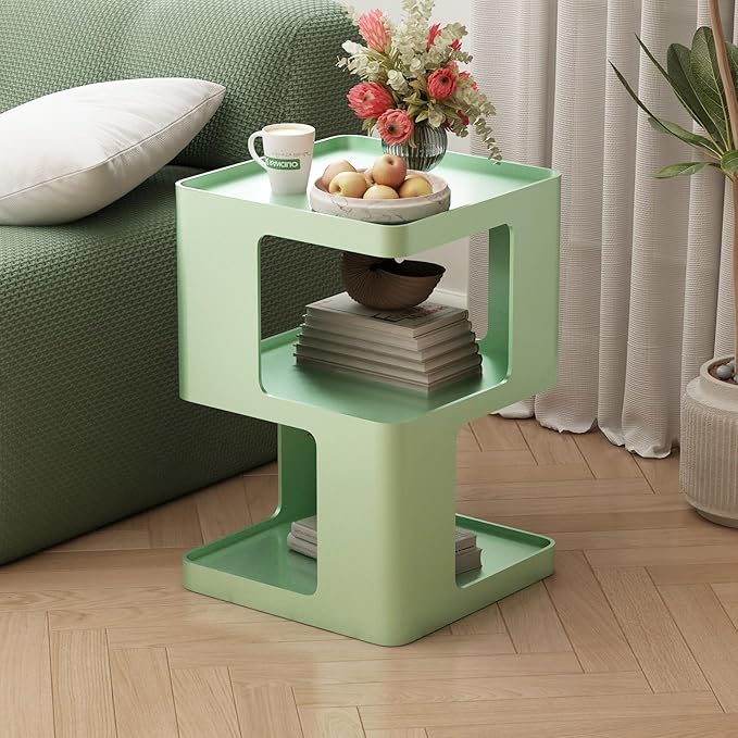 Metal Small Nightstands, Modern Side Table by BAOGELIYA