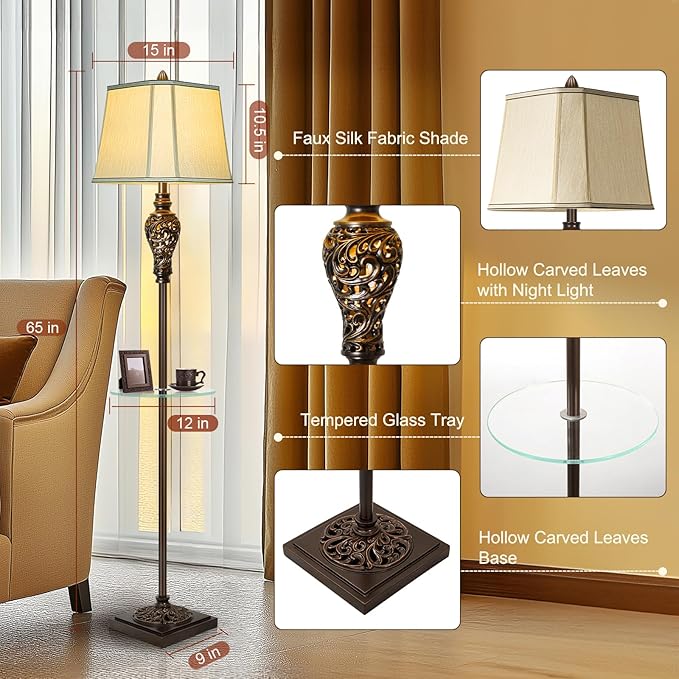 Rustic Floor Lamp for Living Room - Image 2