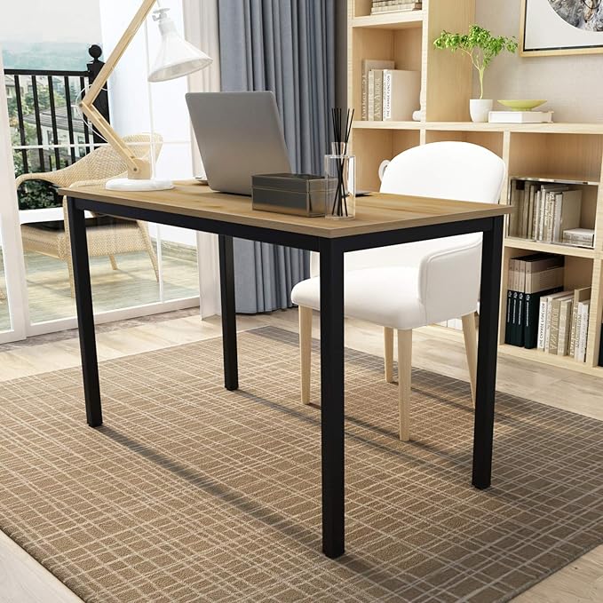 DlandHome 47 inch Computer Desk Home Office Table Writing Desk Study Table - Image 2