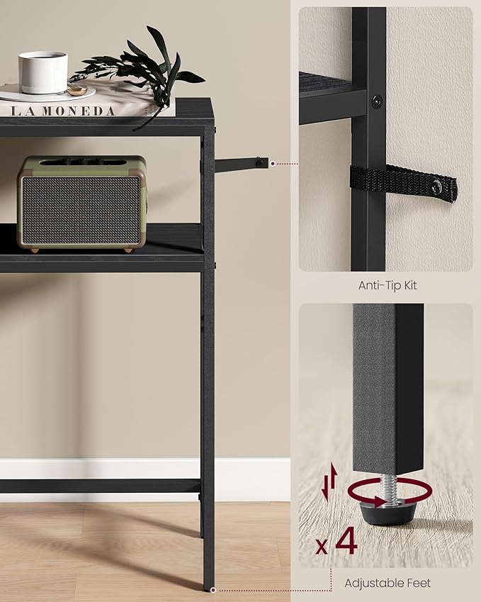 VASAGLE Console Table, 2-Tier Narrow Sofa Table - Image 5