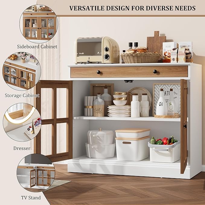 GarveeHome 35.4" Sideboard Buffet Cabinets - Image 8
