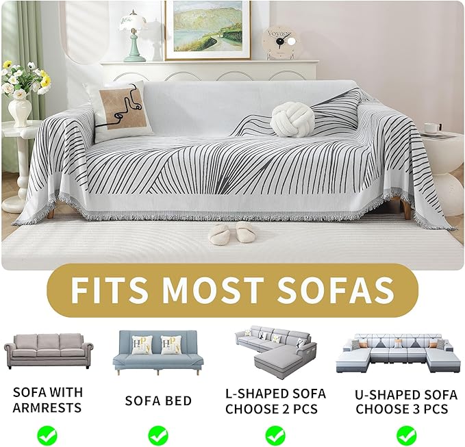 Non Slip Sofa Covers Couch Covers - Image 6