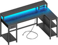 SUPERJARE 53 inch Reversible L Shaped Desk by SUPERJARE