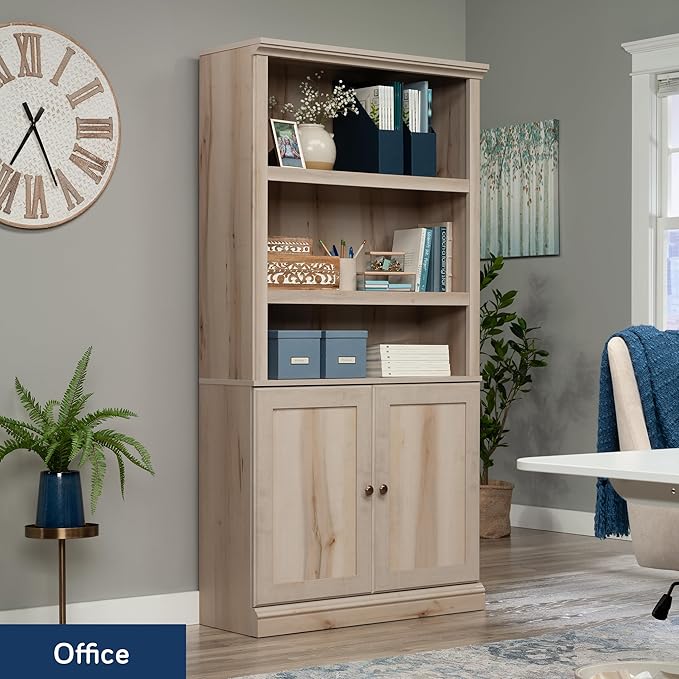 Sauder Miscellaneous Storage Library, Pacific Maple Finish - Image 5
