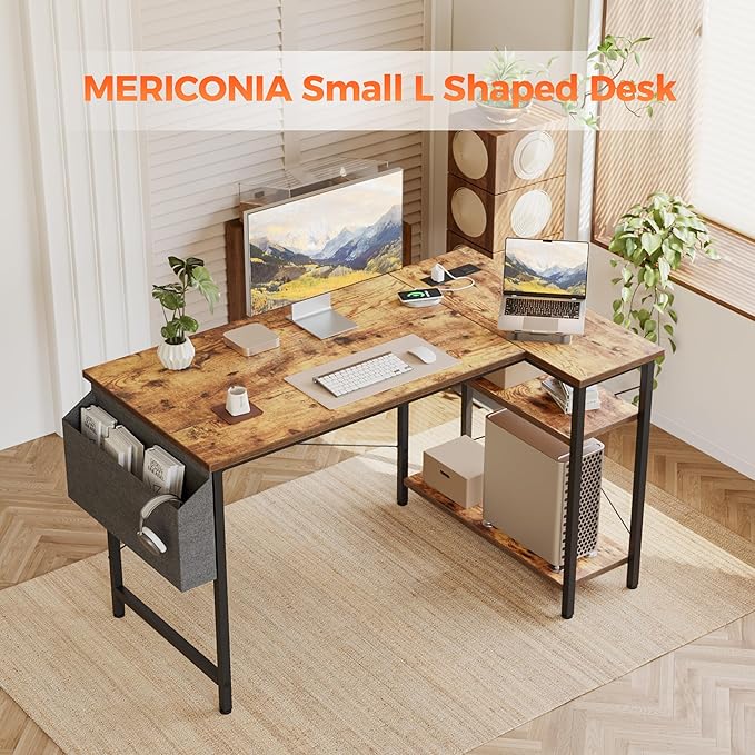 Small L Shaped Computer Desk - Image 8