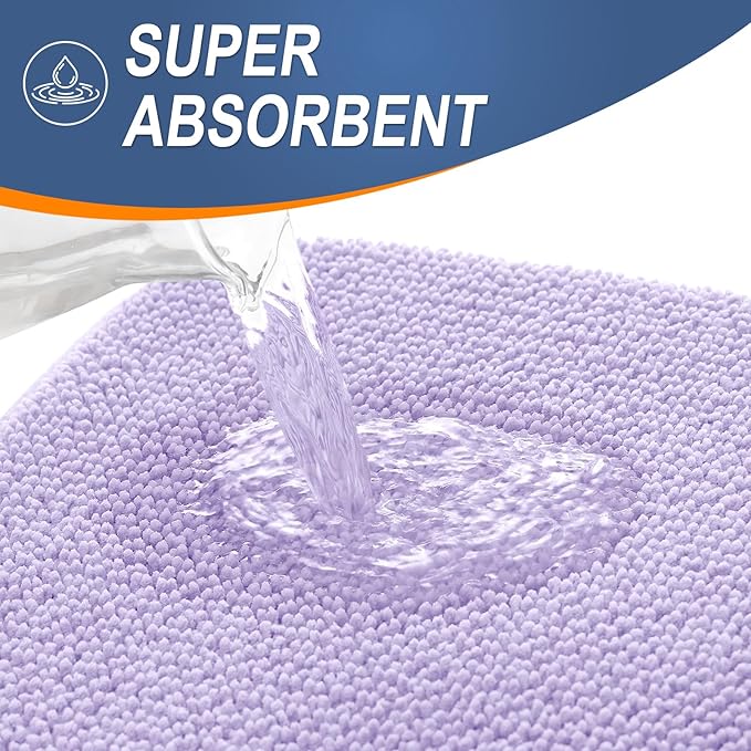 OLANLY Thick Memory Foam Bath Mat Rug 24x16, Extra Soft Absorbent Bathroom Rug - Image 3